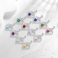 thumbnail image 5 of Ydou Love Heart Pendant Necklace for Women, 18K White Gold over Silver August Birthstone Jewelry Mother's Day Gifts for Women Mom Wife/Lover, 5 of 8