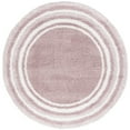 thumbnail image 2 of SAFAVIEH Border & Stripe Hyram Bordered Shag Area Rug, Pink/Ivory, 5'3" x 7'6", 2 of 4