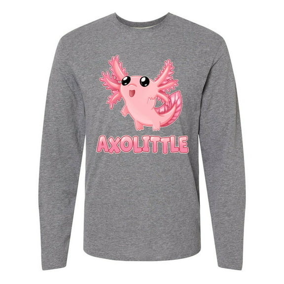 Inktastic Axolittle- Cute Baby Axolotl Long Sleeve T-Shirt