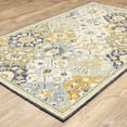 thumbnail image 4 of Oriental Weavers Alfresco Hand-made Wool Area Rug - 28406 - 10' x 13' - in Blue/ Gold - Vintage Inspired, Hand-Made Wool Rugs, Family, Dining, Living Room Rug, 4 of 5