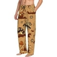 thumbnail image 2 of Xecao Brown Mushrooms Men's Straight Lounge Pajama Pants: The Ultimate in Comfortable Sleepwear, 2 of 9