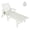 White, variant on Garvee Outdoor Chaise Lounge 5 Position Adjustable with Rolling Wheels and Cup Holder, Blue