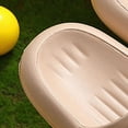 thumbnail image 5 of HCNTES Kids Cloud Slides Sandals Indoor House Slippers Shower Shoes for Boys Girls Comfort Footbed Slipper Open Toe Outdoor Sandal(Khaki,11), 5 of 7