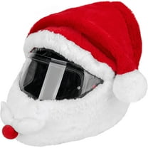 GOBWCOT Christmas hat motorcycle helmet cover, Santa Claus helmet cover Christmas hat decorative helmet accessories for men and women