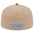 thumbnail image 4 of Men's New Era  Khaki Florida Gators Throwback Two-Tone 59FIFTY Fitted Hat, 4 of 5