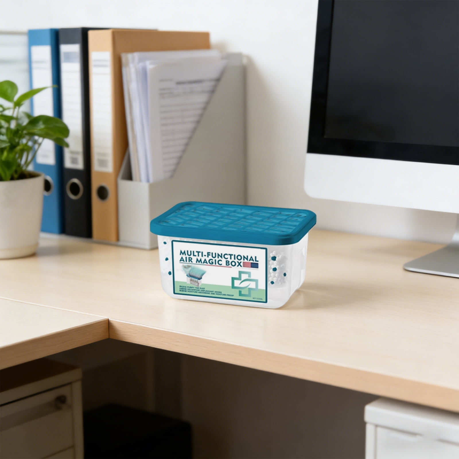 Indoor Air Purification Dust Removal Magic Box, Bringing Health to the Family, Automatic Dust Collection Air Purifier Magic Box, Plant-Based Formula for Continuously Purifying the Air B-2PC