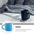 thumbnail image 3 of 1 taza creativa para beber agua, desayuno, leche y café (azul cielo), 3 of 7