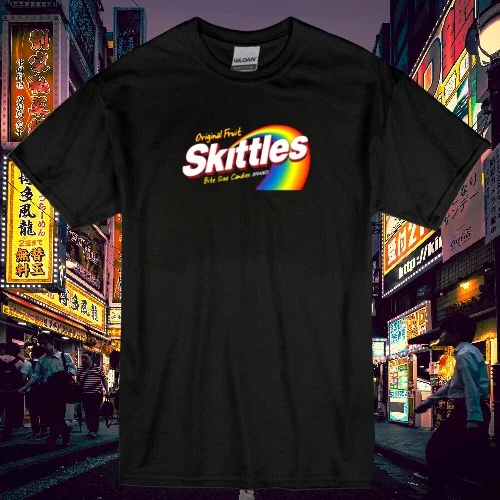 RARE New Shirt Skittles Candies Men & Women Logo T Shirt Funny Size S to 5XL