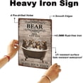 thumbnail image 3 of 1 pc Vintage Metal Tin Sign Iron Wall Decor for Bars Restaurants 300x200x2.2mm Cafe Pubs Rectangle Bear, 3 of 9