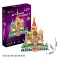 thumbnail image 3 of Cubic Fun 224 Piece 3D Puzzle ST. Basil's Cathedral, 3 of 4