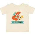 thumbnail image 3 of Inktastic Little Brother Woodland Fox Lil Bro Boys Baby T-Shirt, 3 of 5