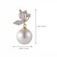 thumbnail image 2 of 1 par Pendientes de aleación con estilo Mujeres Pearl Ear Studs Chic Ear Joyerías, 2 of 6