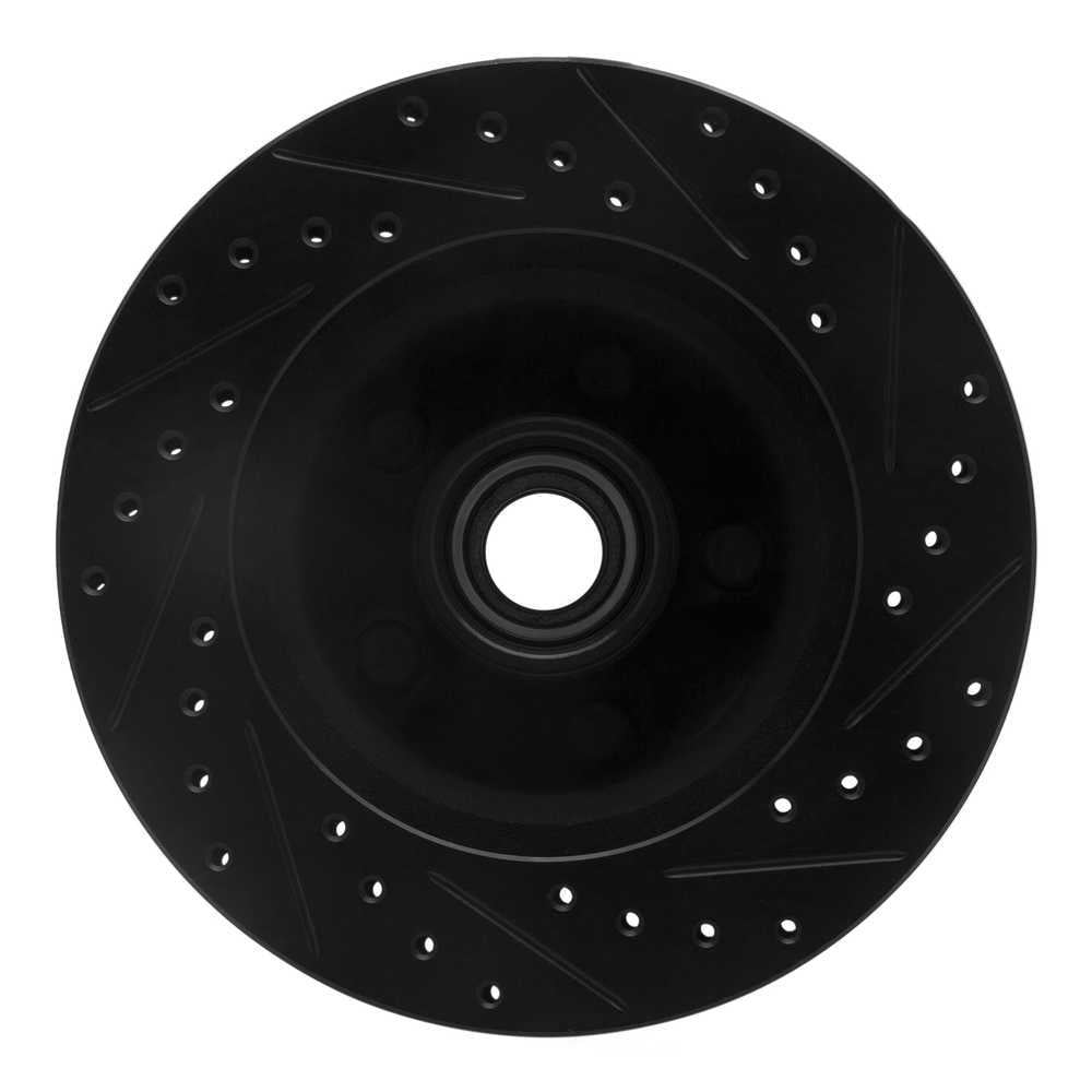 Dynamic Friction Company 633-42018L DFC Brake Rotor - Drilled And Slotted - Black