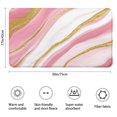 thumbnail image 3 of Pink White Gold Marble Pattern Bathroom Rugs Mat,Non Slip Microfiber Bathroom Rug,Rubber Backing,Soft Bathroom Mats for Bathroom Floor,Tub and Shower,17x30in(43x75cm), 3 of 5