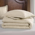 thumbnail image 5 of ClevaHome Queen Comforter Set Oat Milk, 3 Pieces Comforter Set, All Season Lightweight Soft Embossed Bedding (86" x 88" Comforter & 2 Pillow Shams), 5 of 6