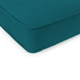 thumbnail image 2 of Jordan Manufacturing 47" x 17" Canvas Teal Solid Rectangular Outdoor Settee Swing Bench Cushion with Ties and Welt, 2 of 8