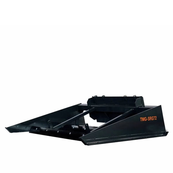 TMG Industrial 72" Skid Steer Road Grader, Bucket Stops w/Shackle Holes, Forward/Backward Cutting Edges, Grading, Spreading & Leveling