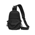 thumbnail image 1 of Negro*Sling Crossbody Mochila Bolso de hombro para hombres y mujeres, Mochila ligera con una correa Sling Bag, 1 of 6