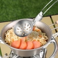 thumbnail image 2 of Travel Equipment, Camping Cooking Utensils Stainless Steel Cooking Utensil Stainless Steel Camping Cooking Utensil With Foldable Handle Heat Non Stick Spatula Turner Colander Spoon Portabl, 2 of 4