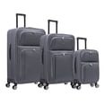 thumbnail image 1 of TOSCANO Gestore Ensemble de Valises Souples Légères 3 Pcs (21/28/32 Pouces), 4 Roues Pivotantes, Extensible - Gris Foncé, 1 of 5