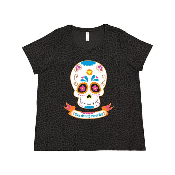 Inktastic Day of the Dead Skull Women's Plus Size T-Shirt