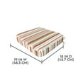 thumbnail image 5 of Better Homes & Gardens 19" x 18" Premium Red and Beige Stripe Outdoor Seat Cushion, 5 of 11