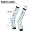thumbnail image 5 of Haiem Turtles And Goldfish Socks, Funny Novelty Crazy Design Cotton Socks Sports Socks Knee High Socks For Men, Women,1Pairs - Gift For Working Friends, 5 of 9