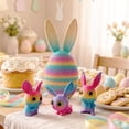 thumbnail image 2 of 3D Printed Easter Eggs with Bunny Inside,8.46 inch,Rabbit Egg Figurine Desktop Ornament, Unique Easter Gift Set, 2 of 7