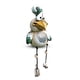 thumbnail image 2 of Moyic Adorno de granja de pollo, animales divertidos, esculturas de paisajes DIY, patio, accesorios de jardín para el hogar para exteriores Artesanía Verde Moyic HA012178-01, 2 of 6
