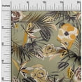 thumbnail image 2 of oneOone Cotton Cambric Dusty Green Fabric Florals Fabric For Sewing Printed Craft Fabric By The Yard 56 Inch Wide, 2 of 6