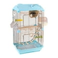 thumbnail image 3 of Vaveren Bird Cage Large Transparent Acrylic Parrot Cage for Conures Budgie Parakeets blue, 3 of 8