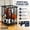 Black-Small (With Adjuster Foot), variant on Large Capacity Sports Ball Storage Cart with Wheels, Holds 16-20 Balls, Rolling Organizer for Basketball Soccer Football, Indoor Outdoor Use