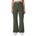 thumbnail image 1 of Afdoent Womens Casual Pants Female Casual Cargo Pants Loose Fit Elastic Waist Comfortable Solid Color Trousers For Daily Wear Spring Summer Pants For Ladies, 1 of 6