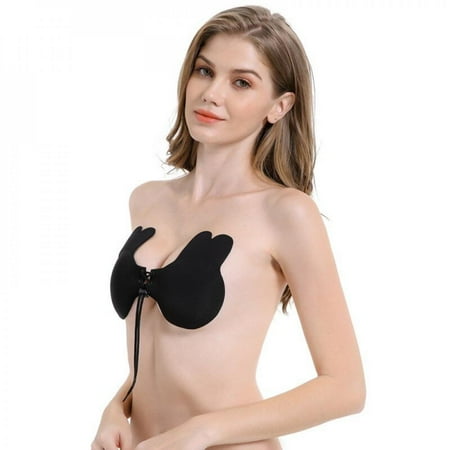 

Big Sale!!Cross-border Drawstring Rabbit Ears Chest Stickers Anti-bump Sagging Out to Gather Together Rabbit Invisible Nipple Bra