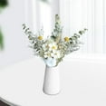 thumbnail image 4 of Ramo de flores secas naturales, tallos de eucalipto, bricolaje casero violetas blancas, 4 of 9