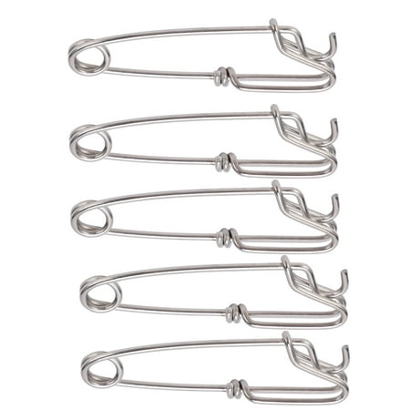 Long Line Clips Snap Swivel, Polished Closed Eye Fishing Clips
