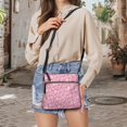 thumbnail image 5 of Eheartsgir Flowers Shoulder Bag Leather Crossbody Shoulder Purse for Women, Adjustable Strap Waterproof Ladies Crossbody Bag Stylish for Daily Life Daily Use, 5 of 7