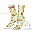 thumbnail image 4 of Goofa Heavy Equipment for 16in Socks, Funny Novelty Crazy Design Cotton Socks Sports Socks Knee High Socks For Men, Women,1Pairs - Gift For Working Friends, 4 of 7