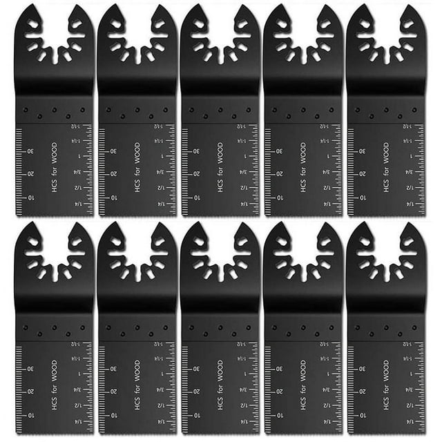 10 piezas de accesorios de hojas de sierra multifunción, hojas de herramientas multifunción de 34 mm, herramientas oscilantes multifunción universales, sierra universal para Fein Multimaster, Makita,