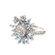 thumbnail image 3 of Anillo HUOGUO Sunflower Diamond en color azul claro a la moda para mujer, 3 of 5