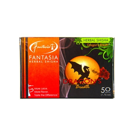 Fantasia Herbal Shisha 50g - Hookah Flavors (DRAGON (Best Shisha Flavors To Mix With Mint)
