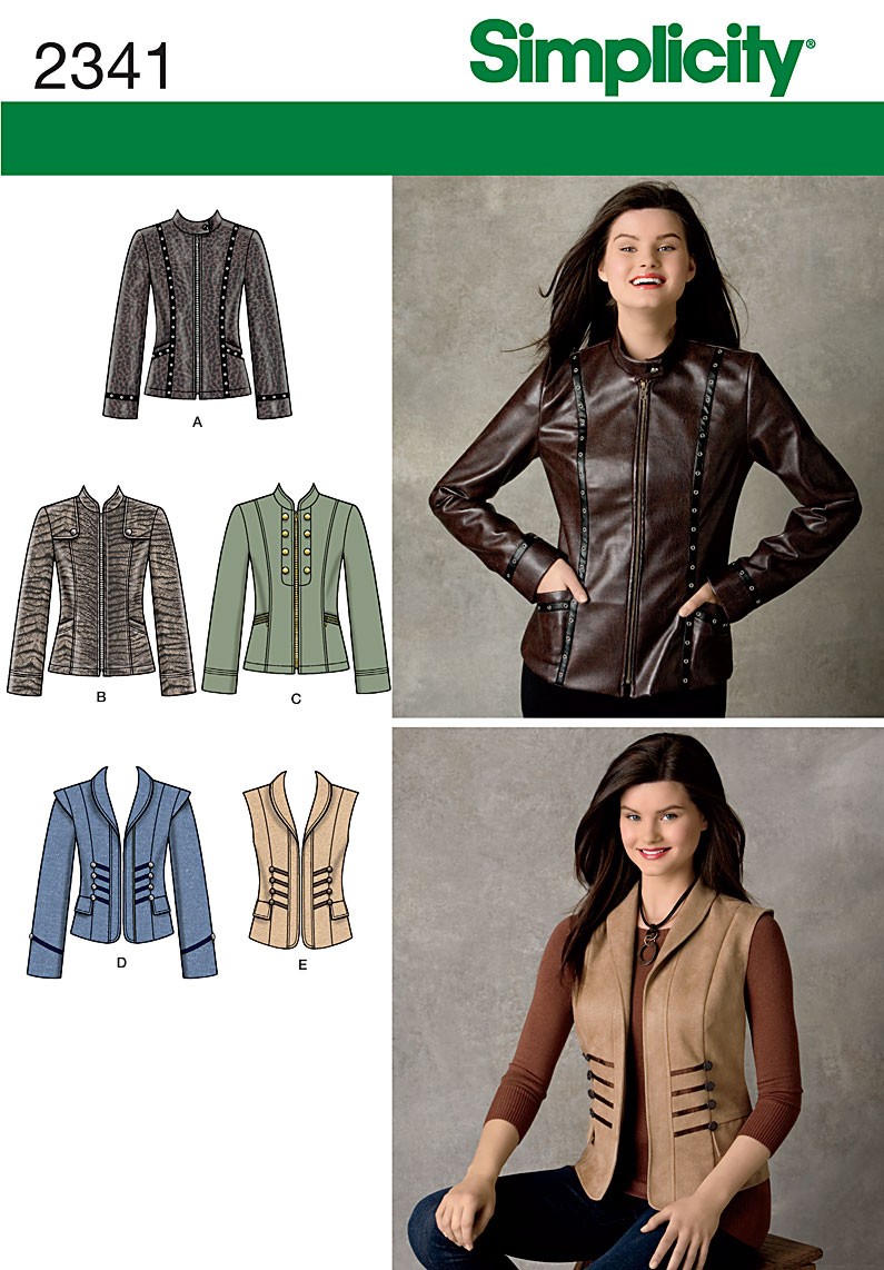 Simplicity Misses Jackets/Coats Pattern, 1 Each