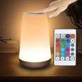thumbnail image 5 of 1 lámpara de noche, lámpara LED táctil para mesita de noche, recargable por USB, lámpara portátil para dormitorio, sala de estar, camping, 5 of 5