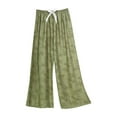 thumbnail image 6 of Paiwinds Women's Solid Color Linen Wide Leg Pants Loose Casual Home Elastic Pants, Palazzo Style, Stretchy, Free Size., 6 of 7