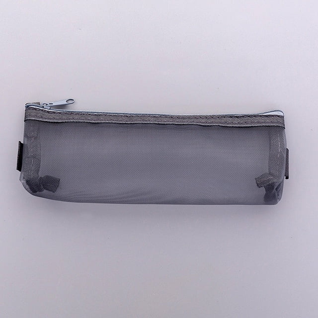 Estuche de Lápiz para Niñas 2 Bolsas de Malla de Colores, Bolsa de Malla de Cremallera, Bolsa de Almacenamiento de Papelería Multifuncional Transparente de la Pluma, Bolsa de Almacenamiento de Papeler