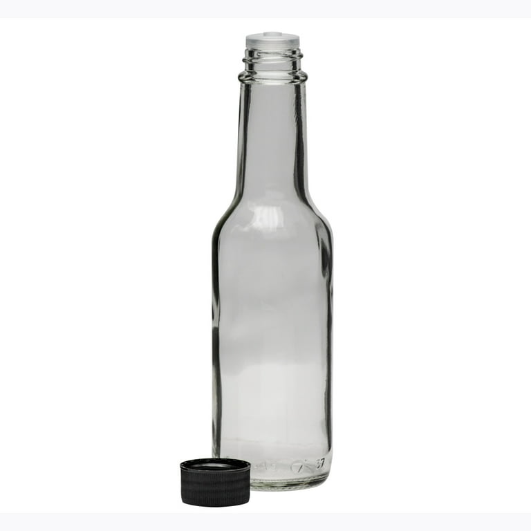Botellas de vidrio transparente de Woozy de 5 oz. 12 unidades, Transparente