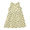thumbnail image 3 of Girls Dress Christmas Tree Polka Dots Sleeveless Dress for Girls Hem A-Line Casual Sundress, 3 of 7