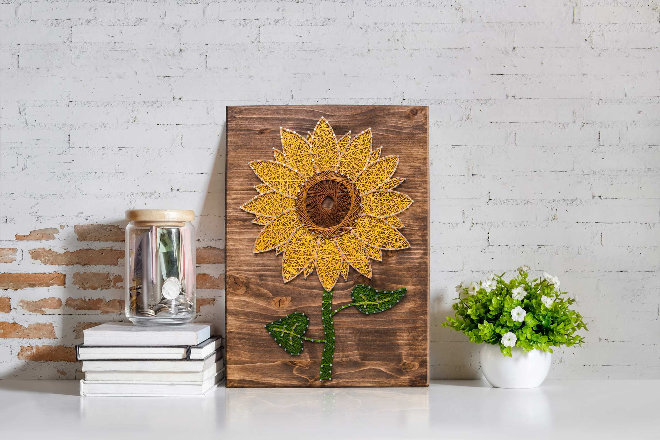 DIY String Art Kit | Sunflower String Art | Craft Kit for Adults | DIY Crafts