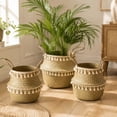 thumbnail image 6 of Planter Basket, 5 Sizes Handwoven Seagrass Pot Cover with Tassels, Boho Decorative Wicker Holder for Indoor Plants, Monstera, Leaf Fig, Storage Organizer, 6 of 7