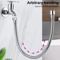 thumbnail image 3 of Sylvtty Kitchen Faucet Extender Stainless Steel Foldable Lengthy Design Vegetable Dish Washing Sprayer Extended Pipe, 3 of 6